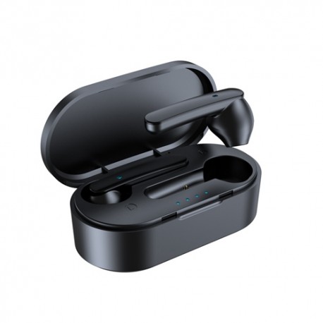 Q9 TWS Wireless Bluetooth V5.1 Earphones Earbuds Headset - Black, 45mAh. 300mAh