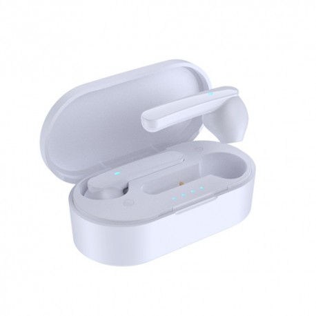 Q9 TWS Wireless Bluetooth V5.1 Earphones Earbuds Headset - White, 45mAh. 300mAh