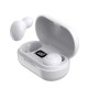 F1 TWS Wireless Bluetooth V5.0 Earphones Earbuds Headset - White, 55mAh. 450mAh