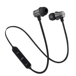 XT11 TWS Earphones Wireless Bluetooth Phone Neckband Sports Earbuds Music Headphones Waterproof Headset - Gunmtal