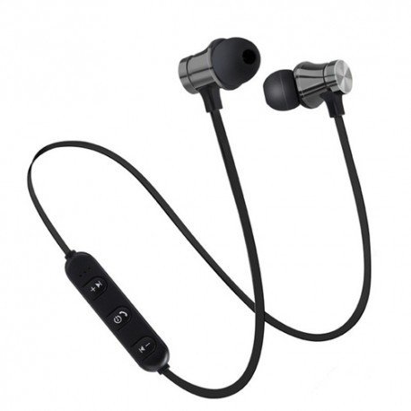 XT11 TWS Earphones Wireless Bluetooth Phone Neckband Sports Earbuds Music Headphones Waterproof Headset - Gunmtal