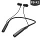 FB-K1 Foldable Bluetooth Headphone Wireless Earphones Bluetooth Headset Sport Hanging Neck Netic - Black