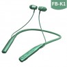 FB-K1 Foldable Bluetooth Headphone Wireless Earphones Bluetooth Headset Sport Hanging Neck Netic - Green