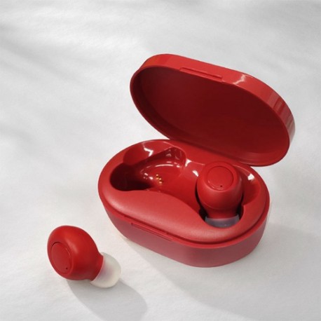 M8 TWS wireless Bluetooth headset sports noise reduction head set stereo in-ear magnetic Earphone With charging box - Red