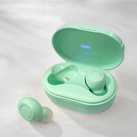 M8 TWS wireless Bluetooth headset sports noise reduction head set stereo in-ear magnetic Earphone With charging box - Green