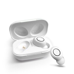 DX33 TWS Wireless Bluetooth 5.0 Earphones Stereo Hands-free Earbud Noise Canceling Headphone Waterproof Headset - White