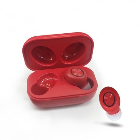 DX33 TWS Wireless Bluetooth 5.0 Earphones Stereo Hands-free Earbud Noise Canceling Headphone Waterproof Headset - Red