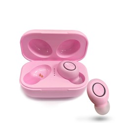 DX33 TWS Wireless Bluetooth 5.0 Earphones Stereo Hands-free Earbud Noise Canceling Headphone Waterproof Headset - Pink