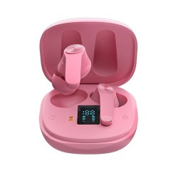 TWS XT18 Wireless Bluetooth 5.0 Waterproof Earphones Earbuds - Pink