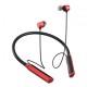 YD08 Bluetooth 5.0 Wireless Headset Neck-Mounted Stereo Card Microphone Sports Headset for iPhone Samsung Huawei - Red