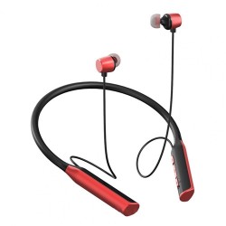 YD08 Bluetooth 5.0 Wireless Headset Neck-Mounted Stereo Card Microphone Sports Headset for iPhone Samsung Huawei - Red