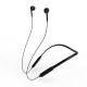LY Hanging Neck Waterproof Bluetooth Earphone 5.1 Gaming Headphones Noise Reduction Headset Wired + Wireless Earbuds - Black