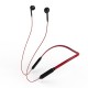 LY Hanging Neck Waterproof Bluetooth Earphone 5.1 Gaming Headphones Noise Reduction Headset Wired + Wireless Earbuds - Red