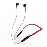 LY Hanging Neck Waterproof Bluetooth Earphone 5.1 Gaming Headphones Noise Reduction Headset Wired + Wireless Earbuds - Red