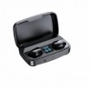 A10S TWS Bluetooth 5.0 Touch Control Stereo In-Ear Wireless Earphones Earplugs Macaron Sport Headsets - Black