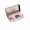 A10S TWS Bluetooth 5.0 Touch Control Stereo In-Ear Wireless Earphones Earplugs Macaron Sport Headsets - Pink