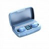 A10S TWS Bluetooth 5.0 Touch Control Stereo In-Ear Wireless Earphones Earplugs Macaron Sport Headsets - Blue