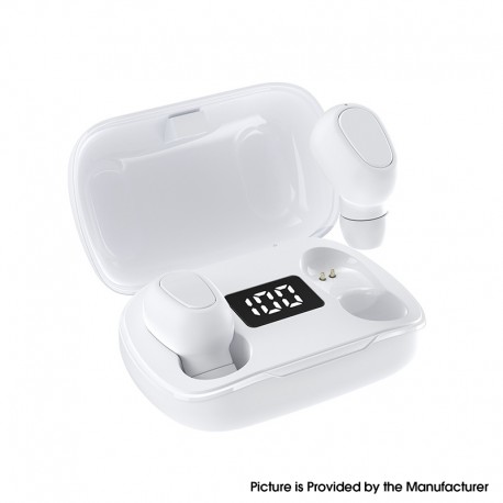 L21Pro TWS 5.0 Earphones Wireless IPX7 Waterproof Headset HIFI In-Ear Handsfree Earbuds - White