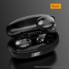 HKT-6 TWS Wireless Headset Bluetooth Earphones Waterproof Earbuds Sports Earpieces 9D Music Headphones - Black