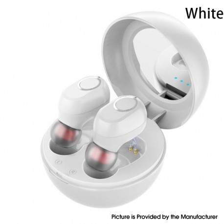 LB-10 Bluetooth 5.0 Earphones 350mAh Charging Box Wireless Headphone 9D Stereo Sports Waterproof Earbuds Headsets - White