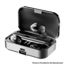 LB-9 TWS wireless headset Bluetooth-compatible 5.1 Headset HIFI Stereo 9D Music Sports Waterproof Earbuds Microphone - Black