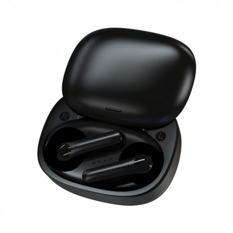 U18 TWS Bluetooth V5.1 in-Ear Stereo Earphones Earbuds - Black, 30mAh, 300mAh