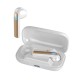 U19 TWS Bluetooth V5.1 in-Ear Stereo Earphones Earbuds - White, 30mAh, 300mAh