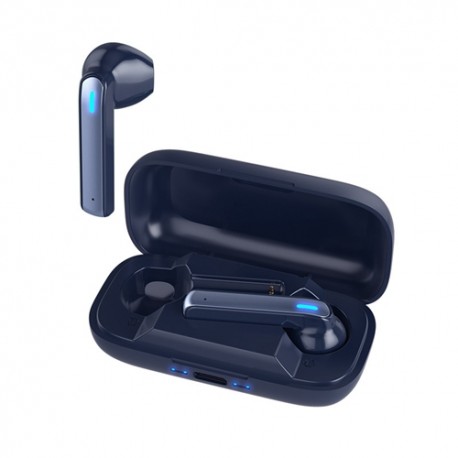U19 TWS Bluetooth V5.1 in-Ear Stereo Earphones Earbuds - Blue, 30mAh, 300mAh
