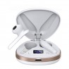 X19 TWS Earphone LED Display Wireless Earbuds HIFI Stereo headphones Sport Waterproof Noise Cancelling Headset - White