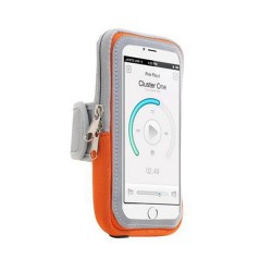 Outdoor Sport Arm Bag Cycling Bike Arm Bags Workout Running Gym Phone Accessories Cover Bags - Orange, L-Size 5.1"~6.5"