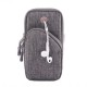 Armband Bags for Phone Money Keys Outdoor Sports Arm Package Bag with Headset Hole Running Arm Band - Grey, 6.3"