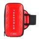Armband Bags for Phone Money Keys Outdoor Sports Arm Package Bag with Headset Hole Running Arm Band - Red, 6.0"