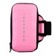 Armband Bags for Phone Money Keys Outdoor Sports Arm Package Bag with Headset Hole Running Arm Band - Pink, 6.0"