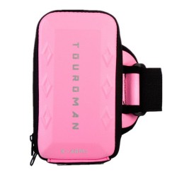 Armband Bags for Phone Money Keys Outdoor Sports Arm Package Bag with Headset Hole Running Arm Band - Pink, 6.0"