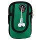 Armband Bags for Phone Money Keys Outdoor Sports Arm Package Bag with Headset Hole Running Arm Band - Green, 6.5"